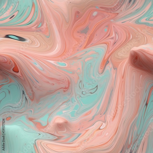 pastel color water abstract, seamless pattern. generative AI