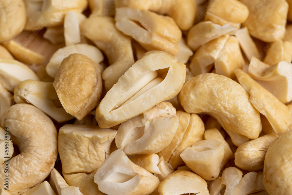 fresh cashew nuts on the table fresh cashew nuts on the table