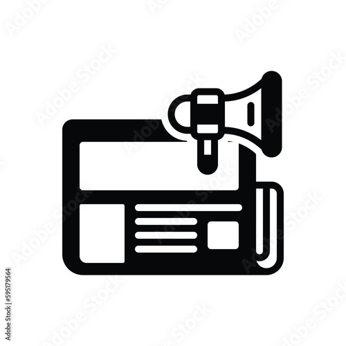 Black solid icon for latest 