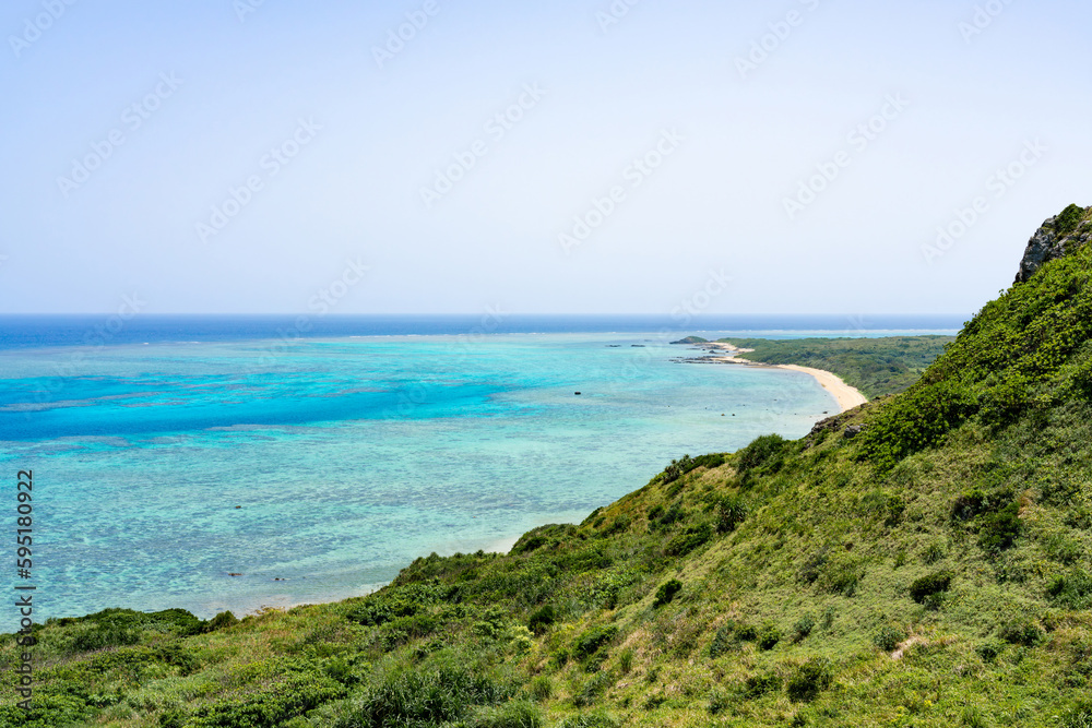 Fototapeta premium Blue Sea and Coastline