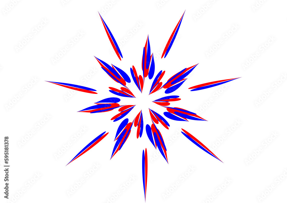 abstract colorful star /