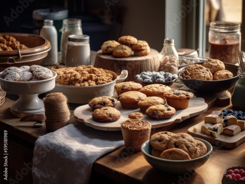 A table captures the essence of home baking