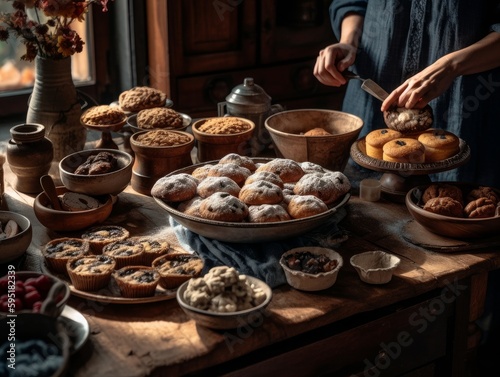 A table captures the essence of home baking