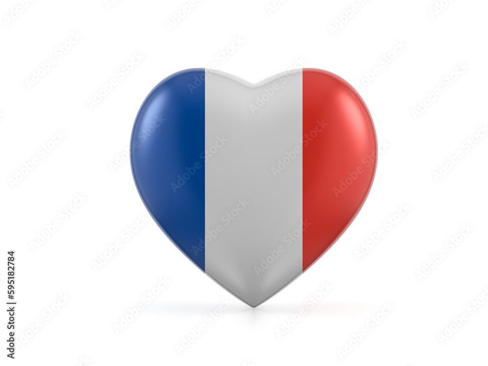 France heart flag France heart flag