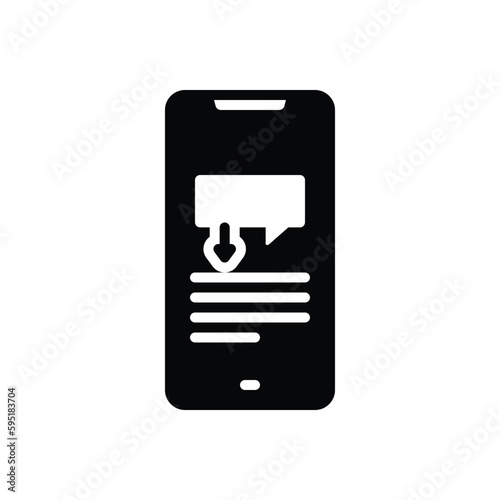 Black solid icon for previews