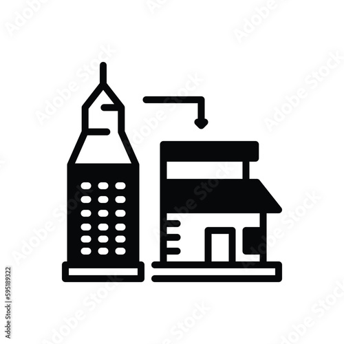 Black solid icon for formerly 