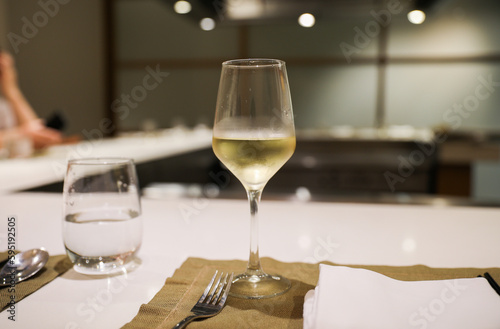 refinement and indulgence, a fancy wine glass in a restaurant represents a celebration of taste, culture, and socializing. It evokes feelings of luxury, pleasure, and conviviality