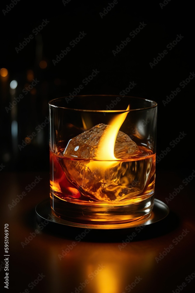 The Enchanting Glow of a Flaming Old Fashioned