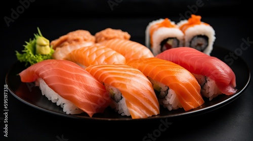 Artistry on a Plate: A Close-Up of Exquisite Sushi