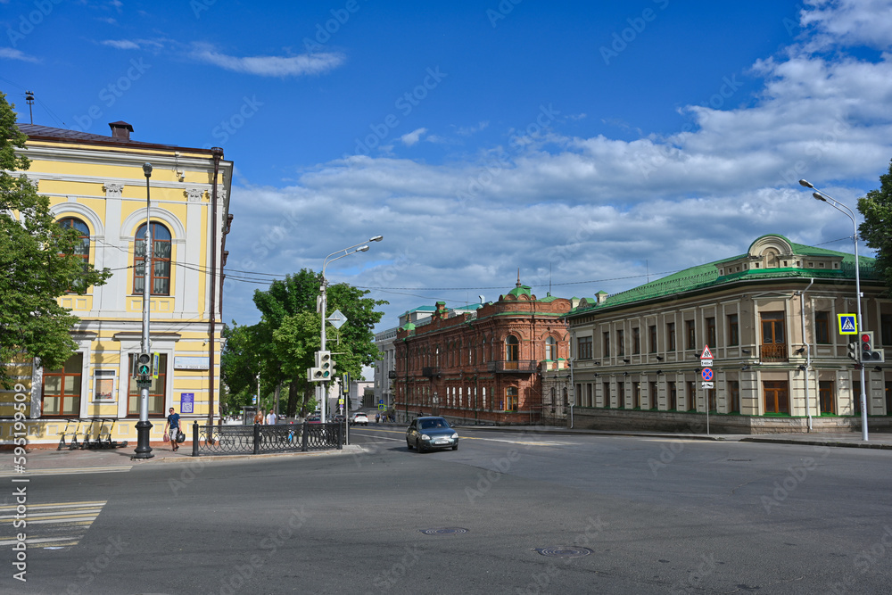 Old town buildings in Ufa