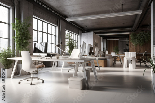 都会の洗練されたおしゃれなオフィス