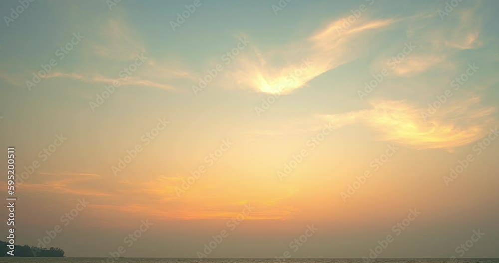 time lapse beautiful pink light in colorful sky in sunset at Kamala beach..video 4K. Nature video High quality footage. .Scene of Colorful romantic sky in sunset in the sky background.. time lapse beautiful pink light in colorful sky in sunset at Kamala beach..video 4K. Nature video High quality footage. .Scene of Colorful romantic sky in sunset in the sky background..