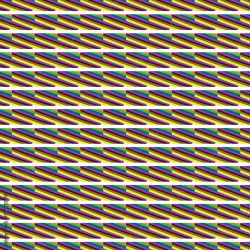 The mosaic consists of striped colored tiles with weak edges.