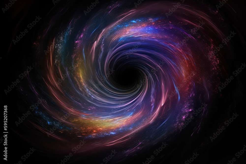 Spiral galaxy background. Generative AI. Spiral galaxy background. Generative AI.