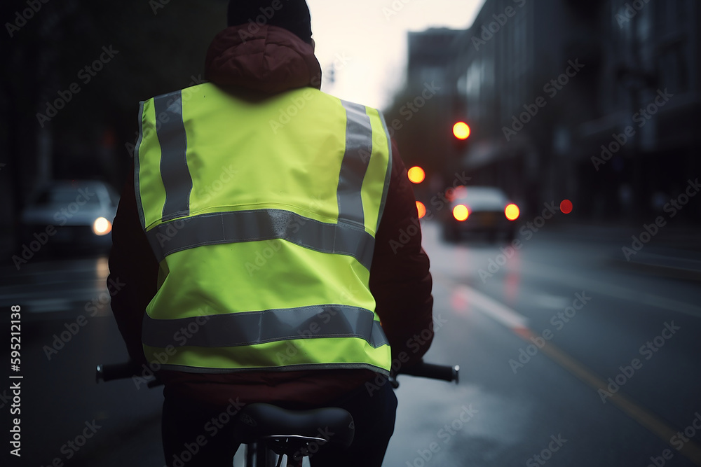 Fahrradfahrerin - obrazy, fototapety, plakaty 