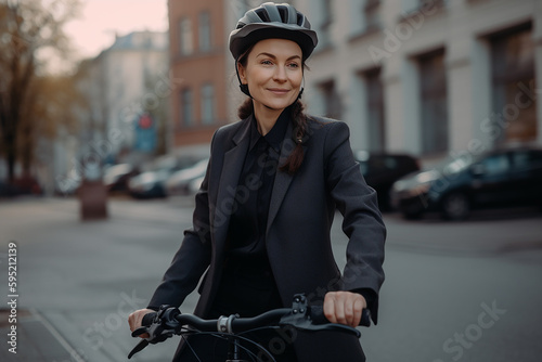 Fahrradfahrerin