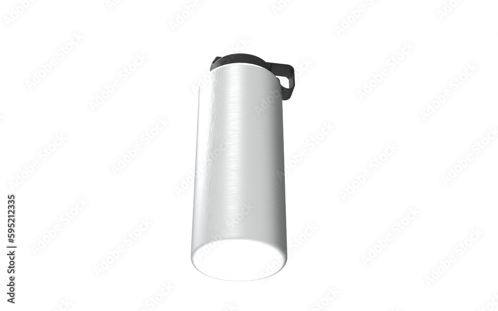 Metal Bottle Isolated On White Background Metal Bottle Isolated On White Background