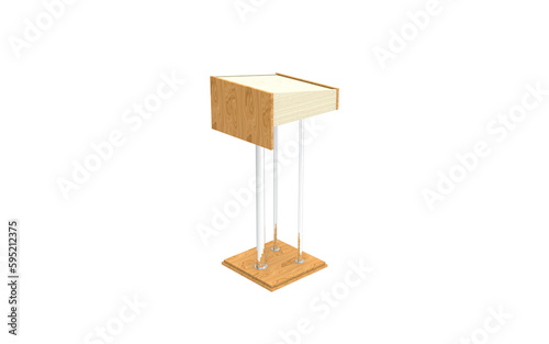 Wooden Lecture Podium