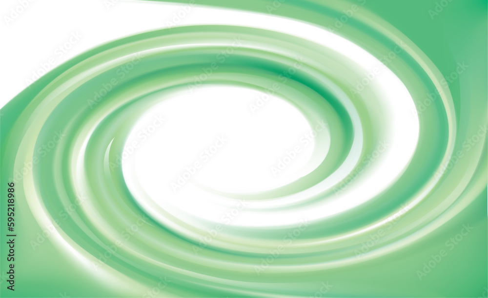 Obraz premium Vector background of bright green swirls