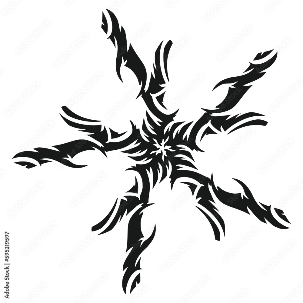 Fototapeta premium Beautiful mandala tribal tattoo vector