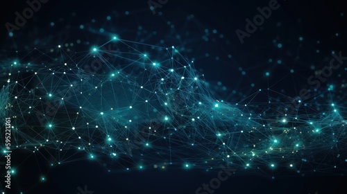 Wallpaper Mural abstract background of global connectivity and communications, generative ai Torontodigital.ca