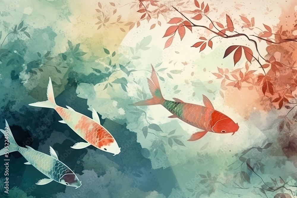 Japanese koi fish stock image Image of asia residence  5707283