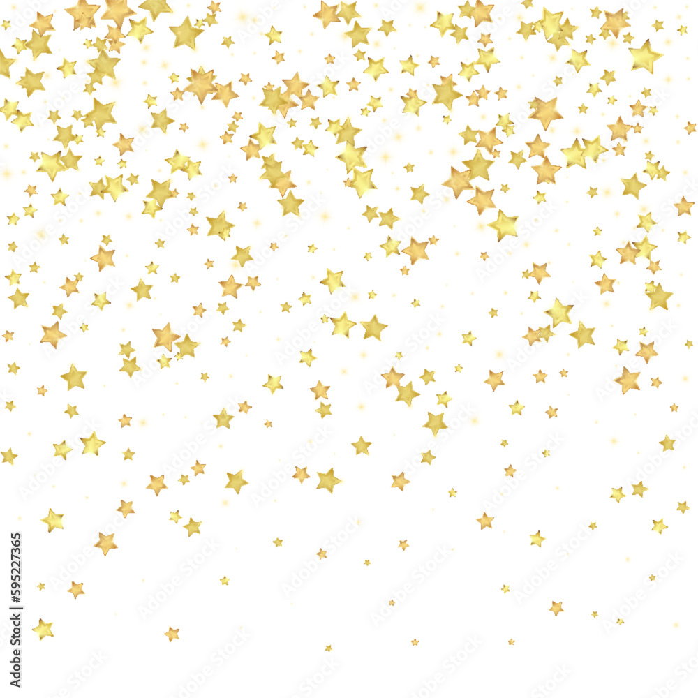 Magic stars vector overlay.  Gold stars scattered