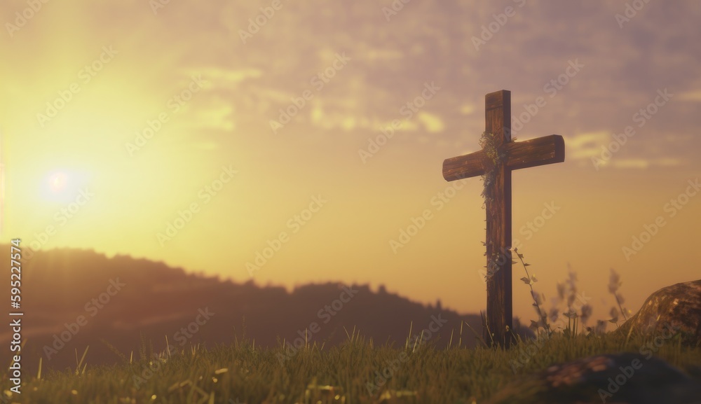 Cross in natural envrioment
