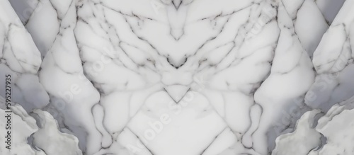 Foto Marble layers symmetrical background closeup AI graphic