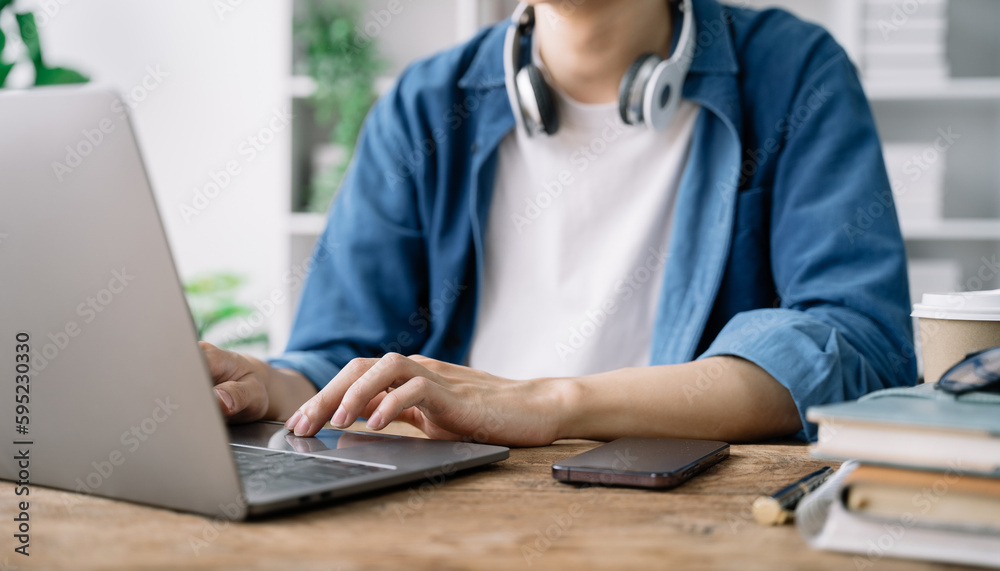 Social media and virtual marketing, including typing keyboard and laptop computer in the morning. Social media and virtual marketing, including typing keyboard and laptop computer in the morning.