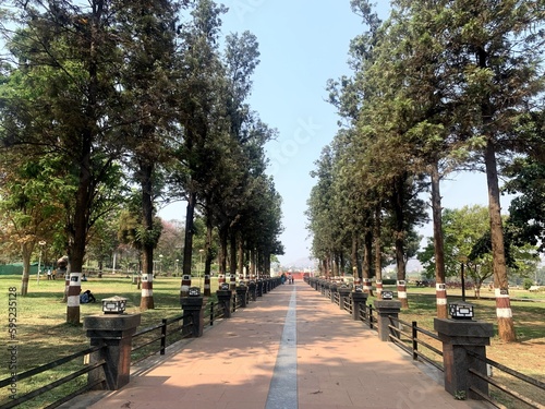 Former Defence Minister of INDIA and  First Chief Minister of Maharashtra shri.Yashwantrao Chavan Saheb's samadhi. Krishna koyana pritisangam place, karad, satara, maharashtra, India.  photo