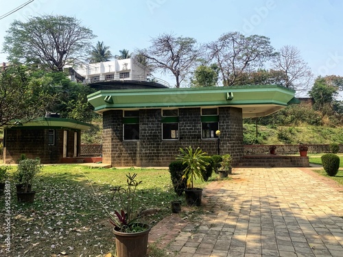 Former Defence Minister of INDIA and  First Chief Minister of Maharashtra shri.Yashwantrao Chavan Saheb's samadhi. Krishna koyana pritisangam place, karad, satara, maharashtra, India.  photo