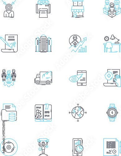 Sleeping chamber linear icons set. Bed, Mattress, Pillow, Blanket, Sleep, Nap, Dreams line vector and concept signs. Cozy,Rest,Sleepwear outline illustrations
