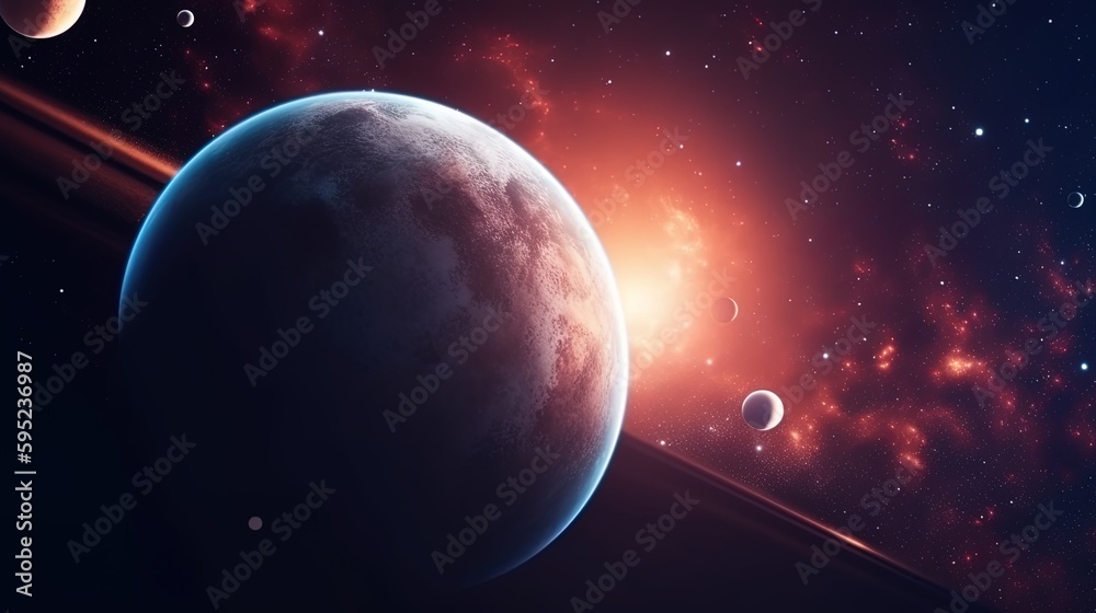 Obraz premium Galaxy and universe light. Galaxies sky in space Planets and stars beauty of space exploration