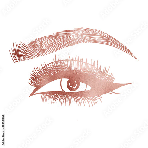 Pink Elegant Eye Lash Brow