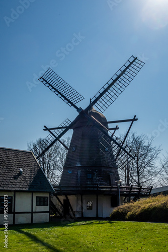 Copenhagen, Denmark A small histroic windmill in the Brondby suburb.