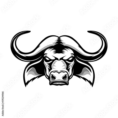 Buffalo Angry Strong Head
