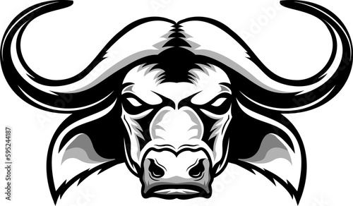 Buffalo Angry Strong Head