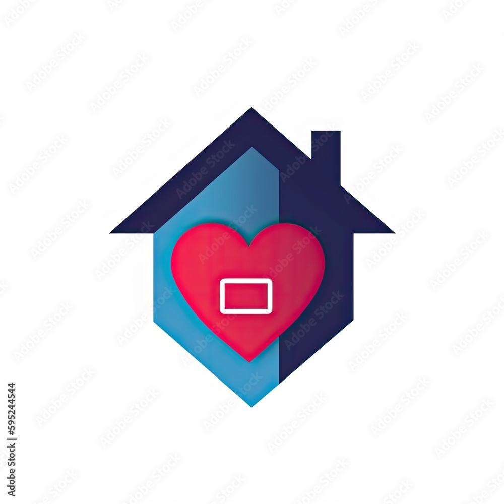 Real estate logo template created using generative AI tools