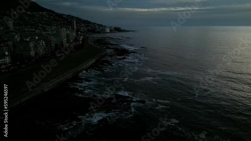 Wallpaper Mural Aerial View of Cape Town at Dusk Torontodigital.ca