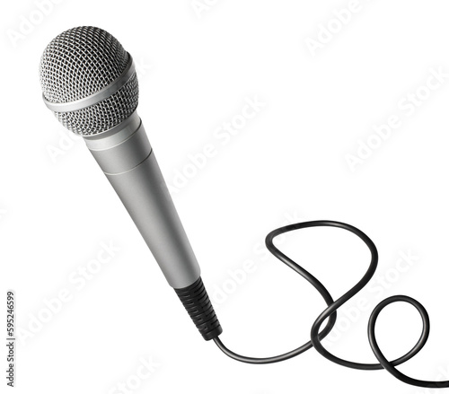 Wired microphone cut out
