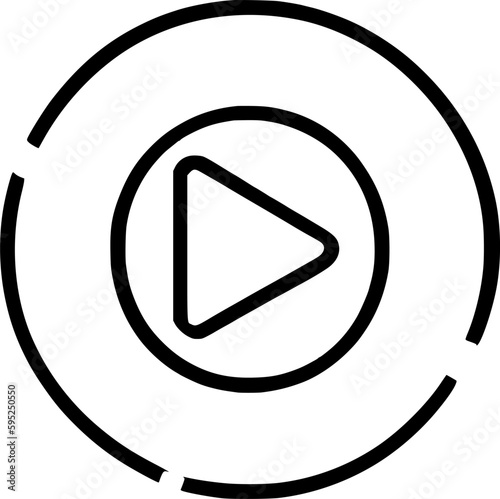 play icon vector symbol design illustration