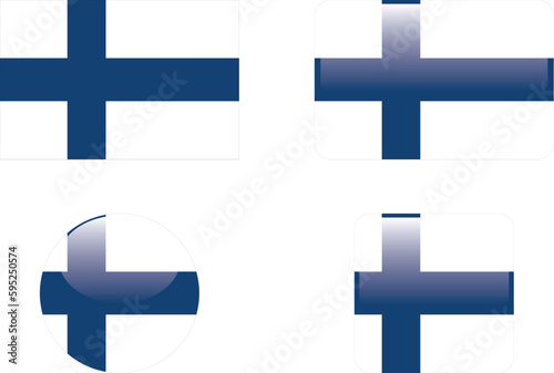 finland - flag and buttons collection