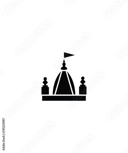 temple icon, vector best flat icon.