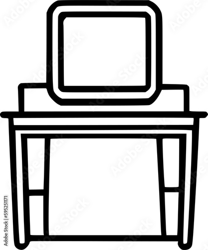dress Table icon vector symbol design illustration