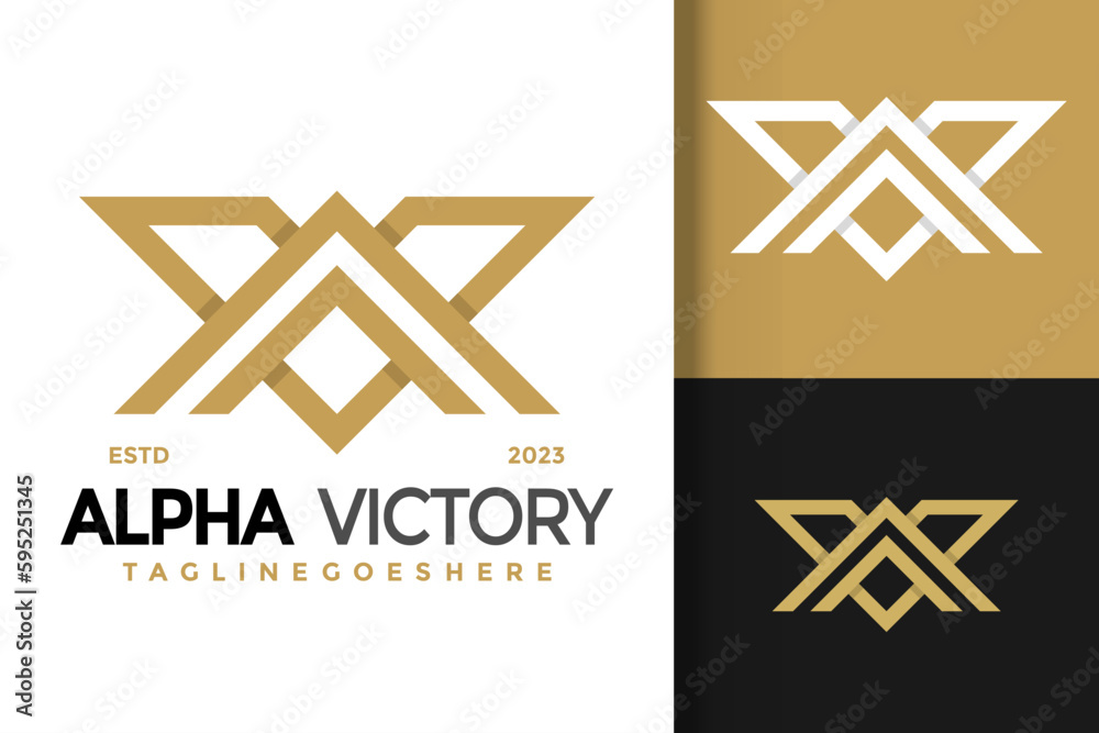 Letter A and V Monogram Logo vector icon illustration Letter A and V Monogram Logo vector icon illustration