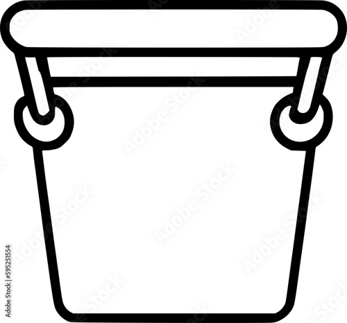 bucket icon vector symbol design illustration