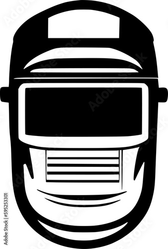 welder helmet icon vector symbol design illustration photo