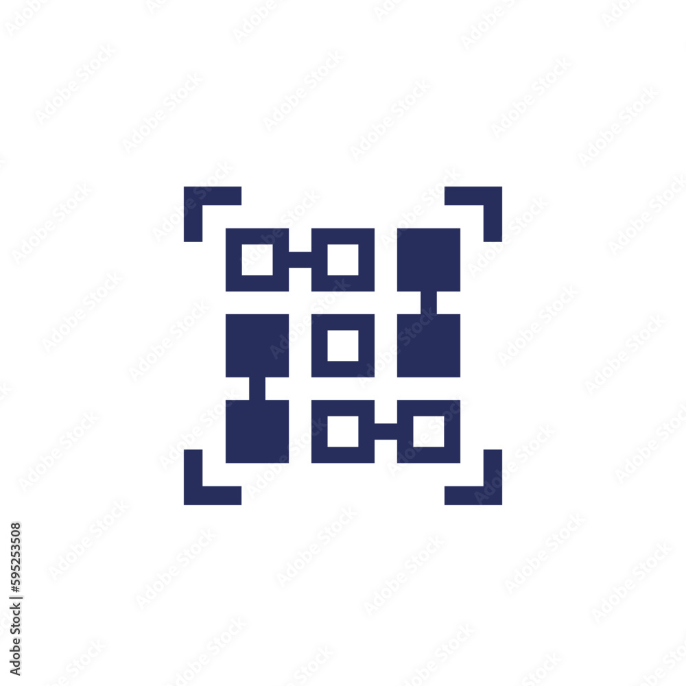 pattern recognition icon on white pattern recognition icon on white