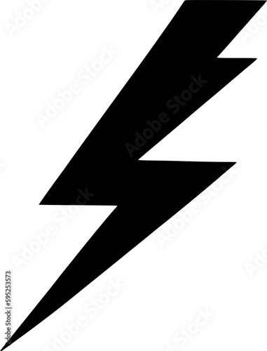 Lightning thunderbolt icon vector symbol design illustration